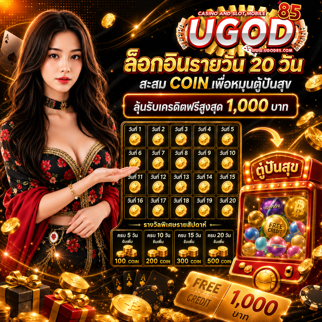 ล็อกอินรายวันที่ ugod85 ลุ้นรับของรางวัลใหญ่ทุกอาทิตย์